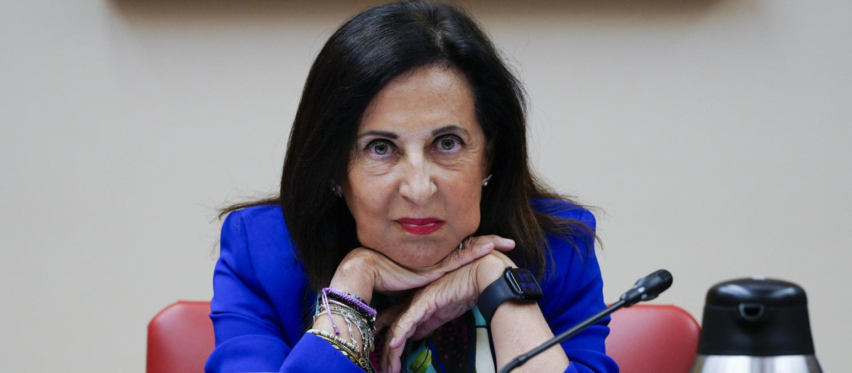 Margarita Robles, este martes en el Congreso de los Diputados