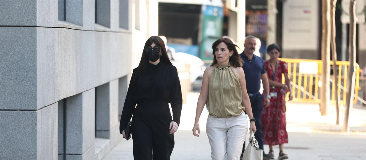 La expareja de José Luis Ábalos, Jéssica Rodríguez, a su llegada a la Audiencia Nacional