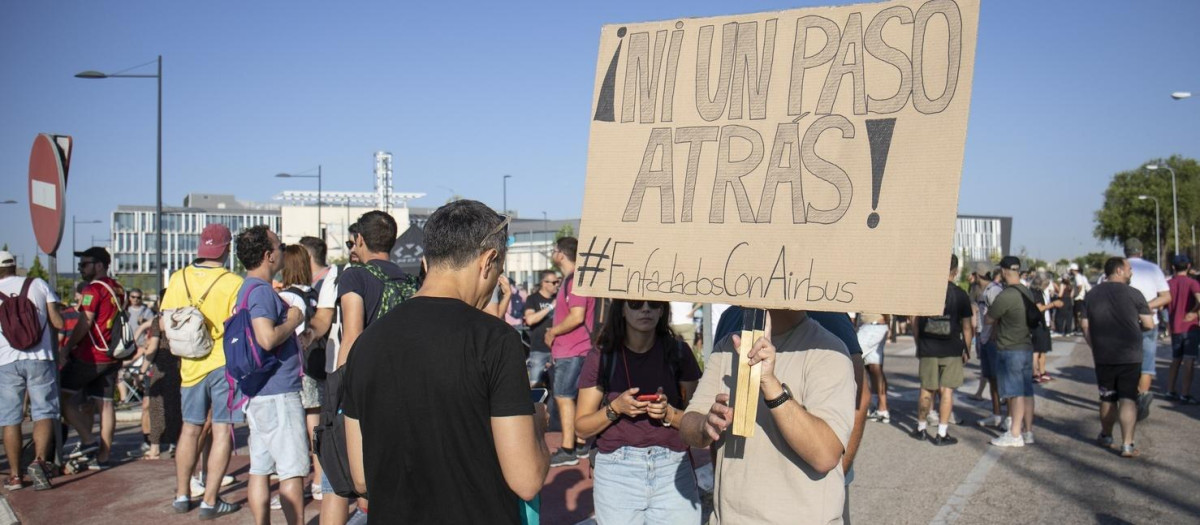 Piquete Airbus UGT