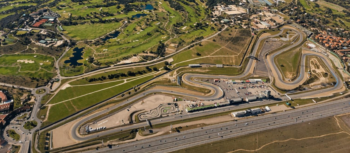 Vista aérea del circuito del Jarama