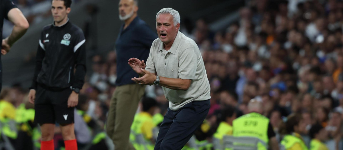 José Mourinho, en su regreso al Santiago Bernabéu