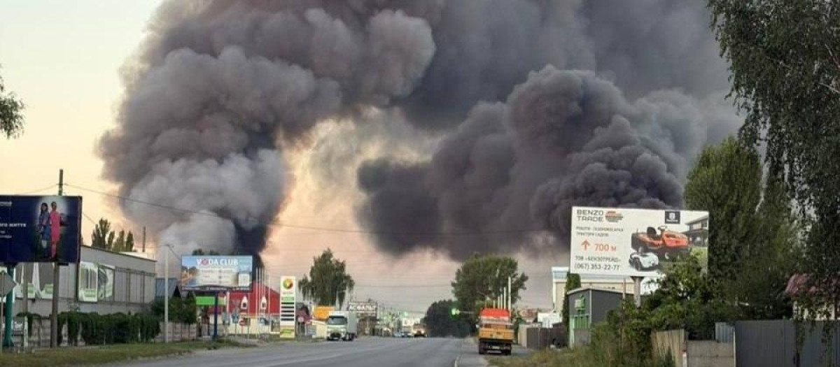Ataque a almacenes de drones en Ucrania