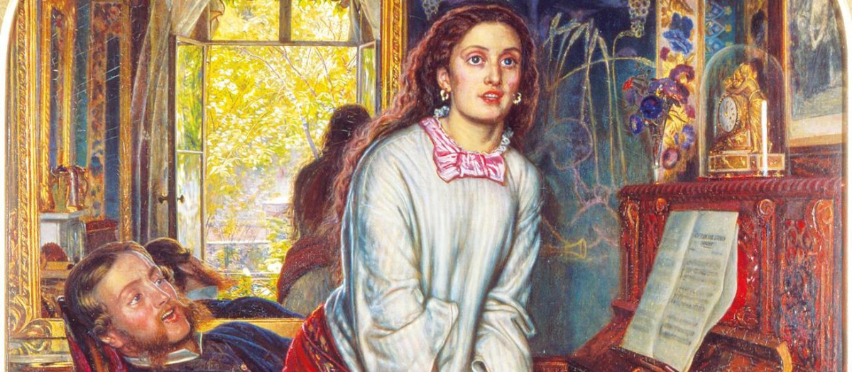 'El despertar de la conciencia' (The Awakening Conscience), una obra maestra realizada por el pintor prerrafaelista británico William Holman Hunt en 1853