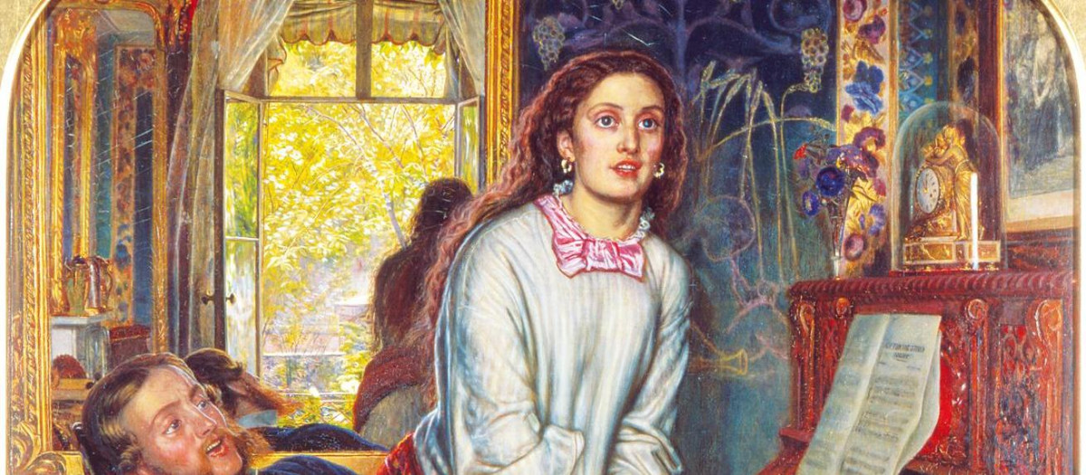 'El despertar de la conciencia' (The Awakening Conscience), una obra maestra realizada por el pintor prerrafaelista británico William Holman Hunt en 1853