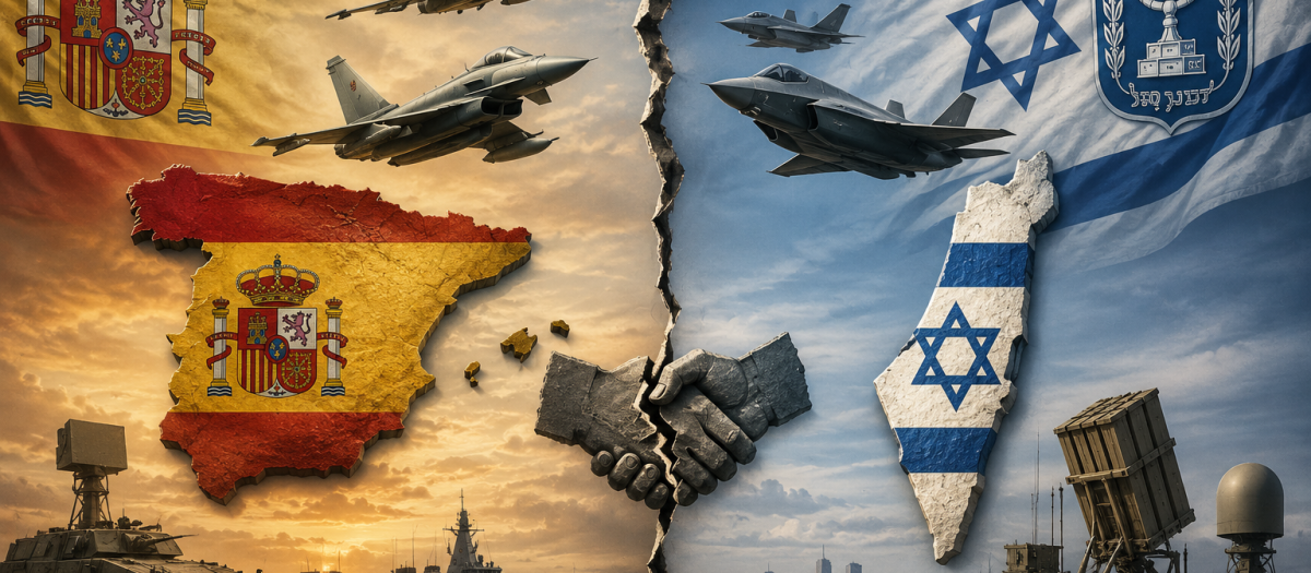 Ilustración de la ruptura de relaciones entre España e Israel