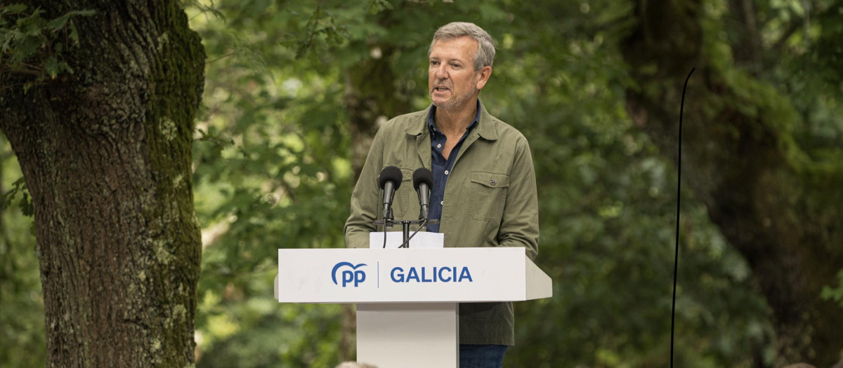 El presidente del PPdeG, Alfonso Rueda, durante el acto de apertura del curso político del PP, a 29 de agosto de 2026, en Cerdedo-Cotobade, Pontevedra, Galicia (España). El encuentro de este año ha estado condicionado por la crisis migratoria de Ceuta, en un inicio de curso que precede además a un periodo con varias citas electorales en el horizonte.

Elena Fernández / Europa Press
29 AGOSTO 2026 PARTIDO POLÍTICO
29/8/2026