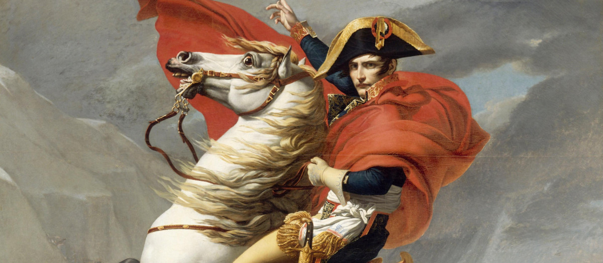 El despótico Napoleón, a lomos de su 'Marengo'