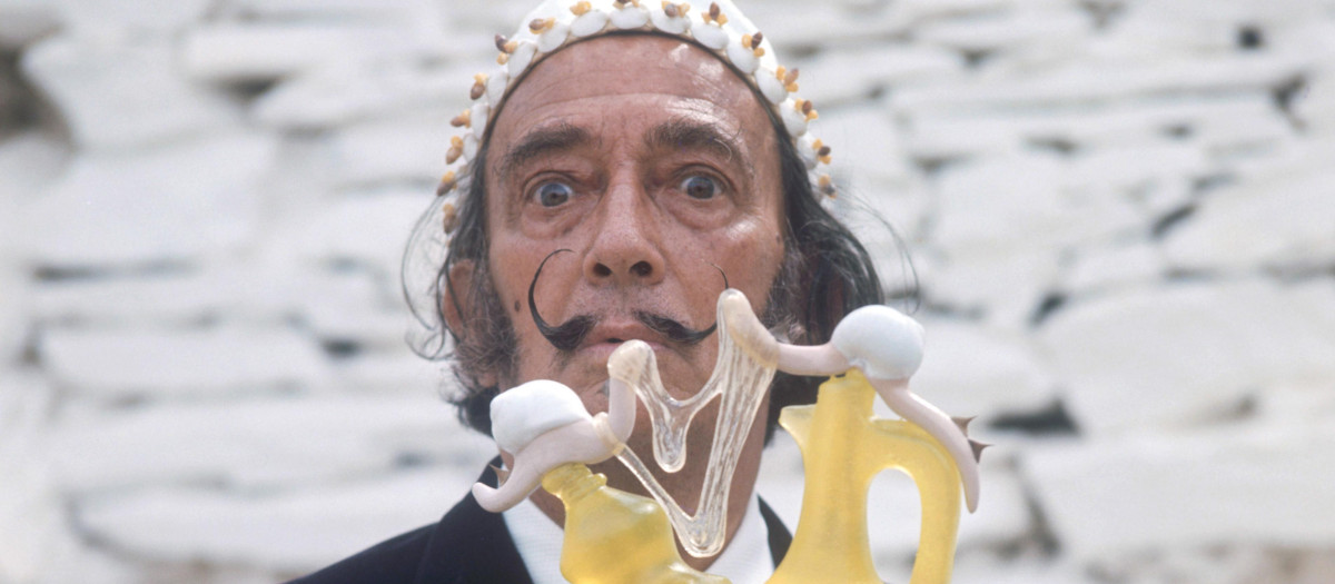 El pintor Salvador Dalí en 1968