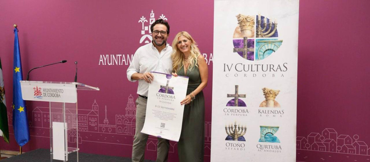 Javier García, de Moeve, y Lourdes Morales