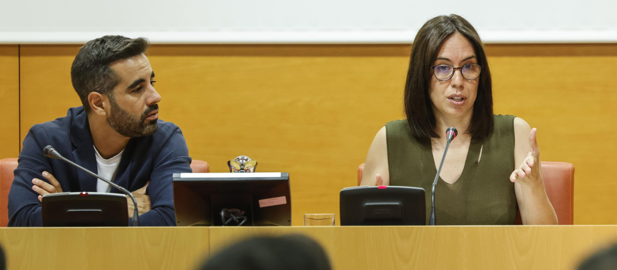 Imagen de Diana Morant tomada este lunes en las Cortes Valencianas