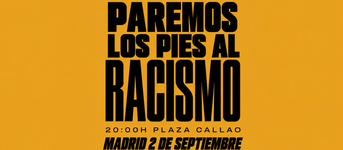 Cartel de la contramanifestación difundida por Belarra