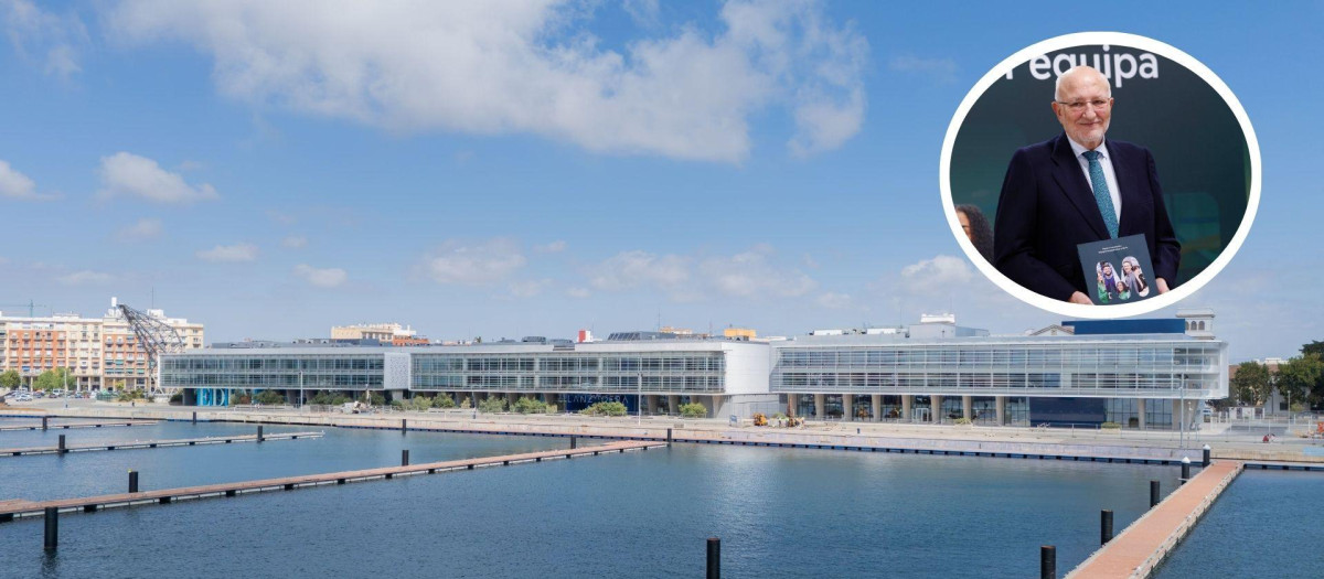 Imagen de la Marina de Empresas de Valencia y de Juan Roig