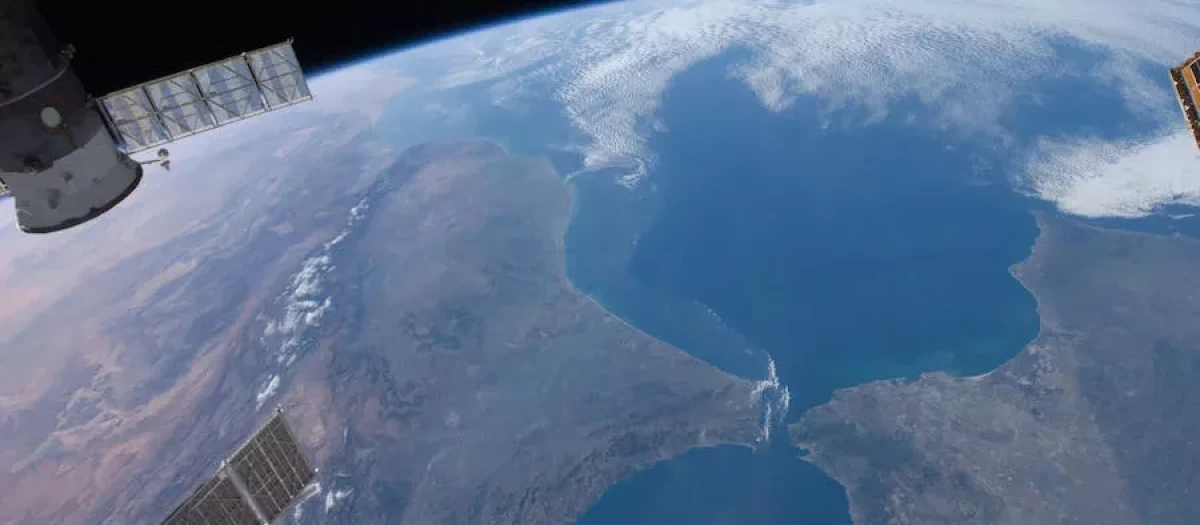 Imagen del Estrecho de Gibraltar y el Mar de Alborán captada desde la NASA
