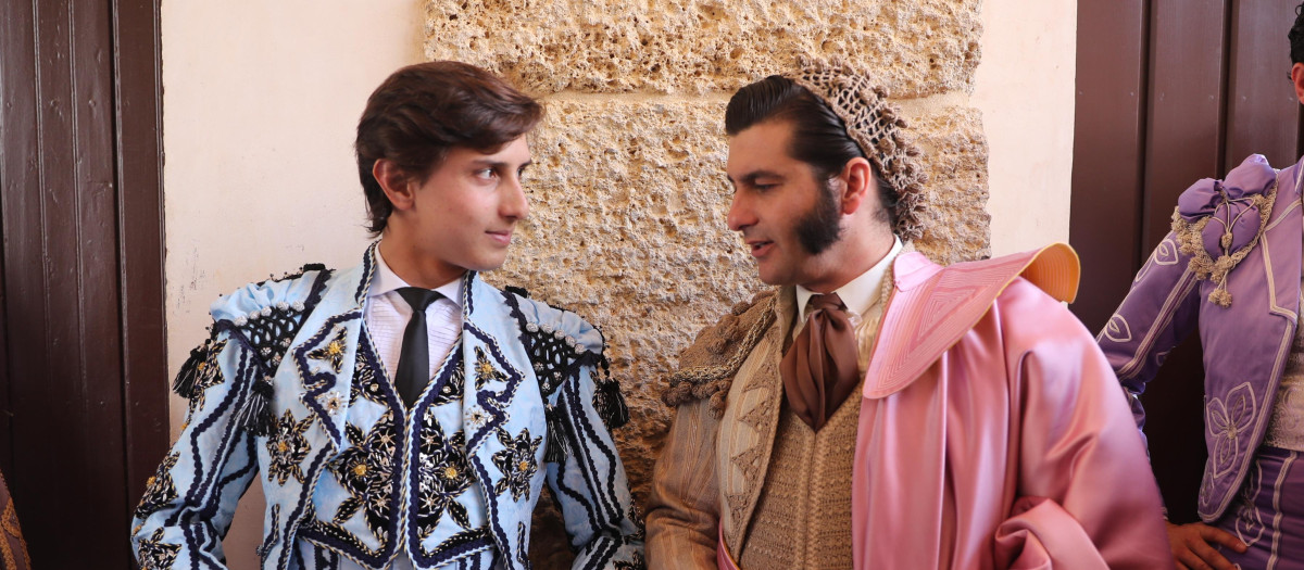 Andrés Roca Rey y Morante de la Puebla en la goyesca de Ronda en 2018