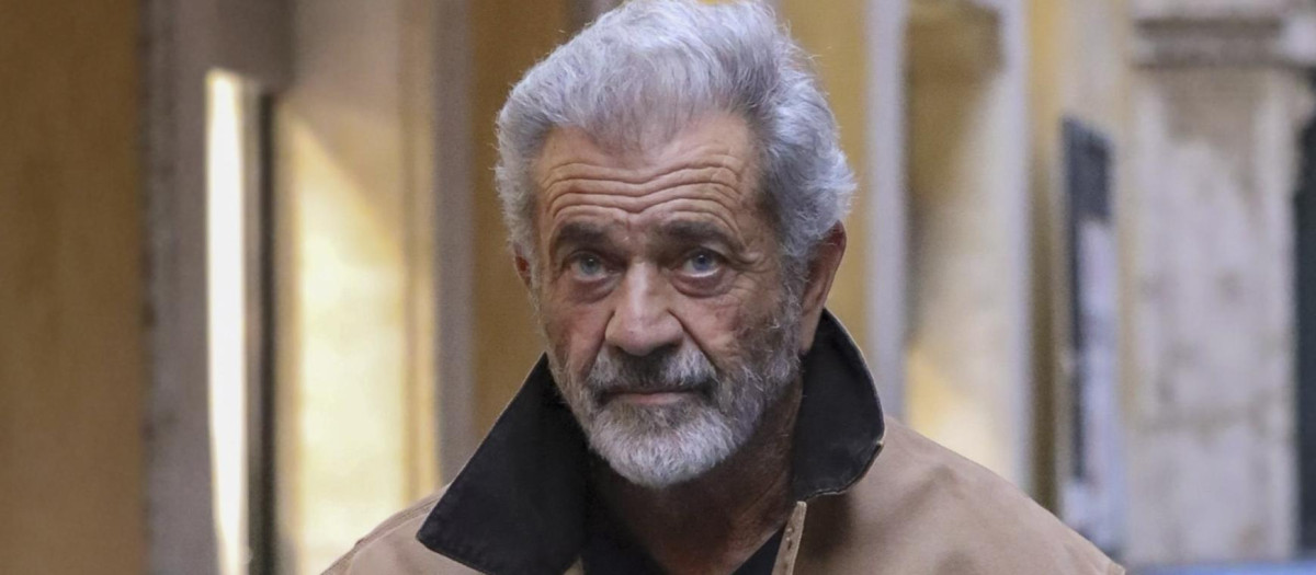 El actor Mel Gibson en Roma