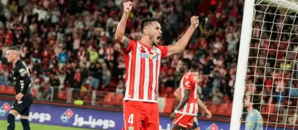 Nelson Monte, en un partido con el Almería