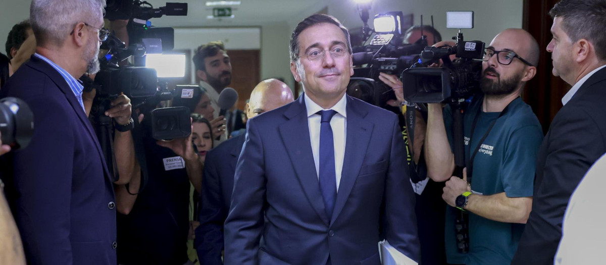 El ministro de Asuntos Exteriores, José Manuel Albares, en su comparecencia ante el Congreso de los Diputados el pasado viernes