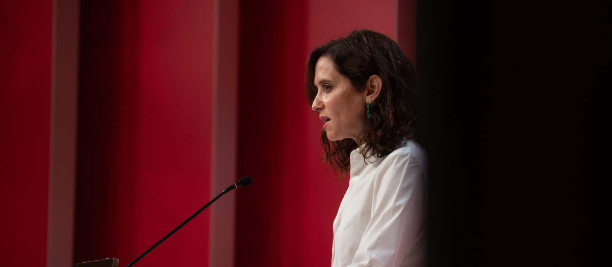 La presidenta de la Comunidad de Madrid, Isabel Díaz Ayuso