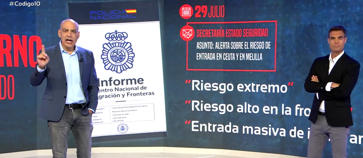 Nacho Abad y David Alemán, este martes en Código 10