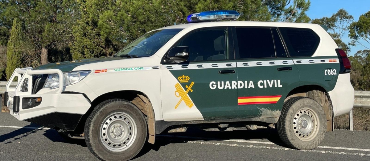 Coche de la Guardia Civil en la provincia de Huelva
