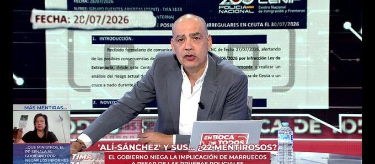 Nacho Abad, presentador del programa En boca de todos