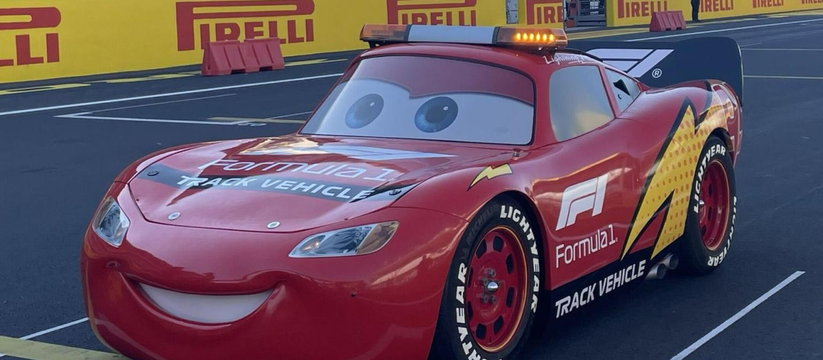 Rayo McQueen se convierte en el Safety Car del Gran Premio de Monza