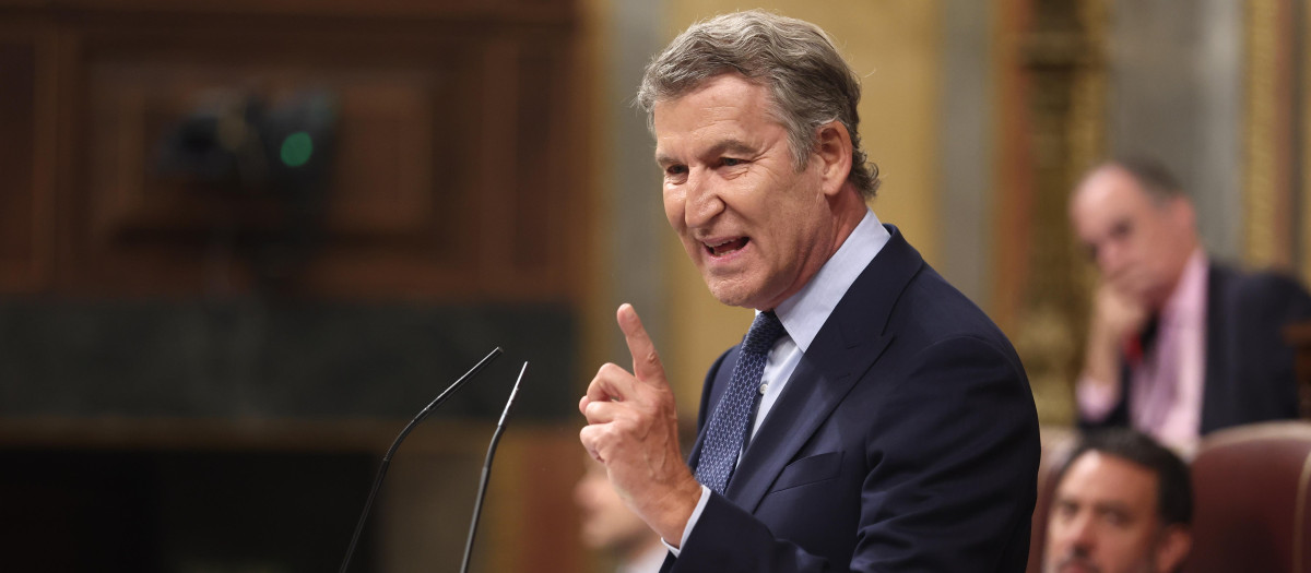 l presidente del Partido Popular, Alberto Núñez Feijóo