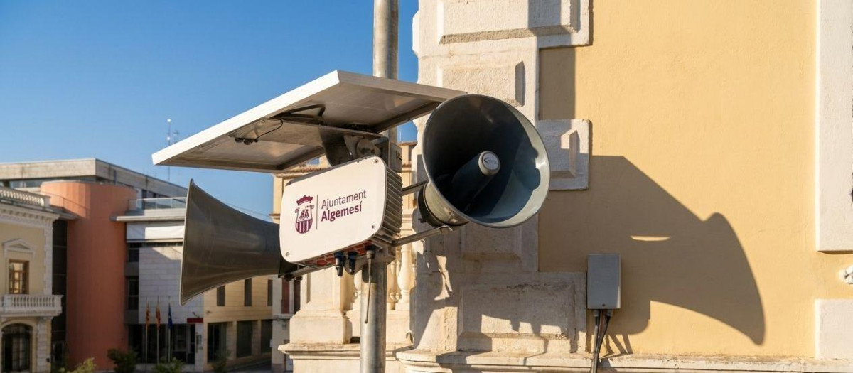 Render del sistema de megafonái en Algemesí