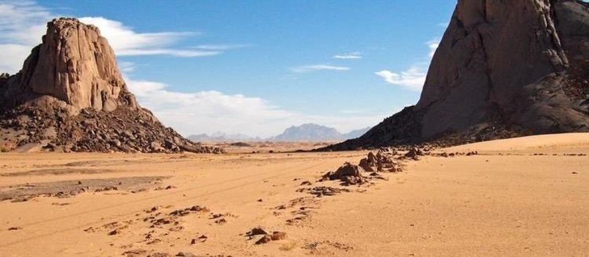Tanesruft, una de las áreas más desoladas del desierto del Sáhara