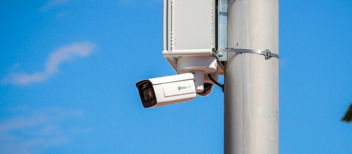 Una cámara de vigilancia, en una imagen de archivo