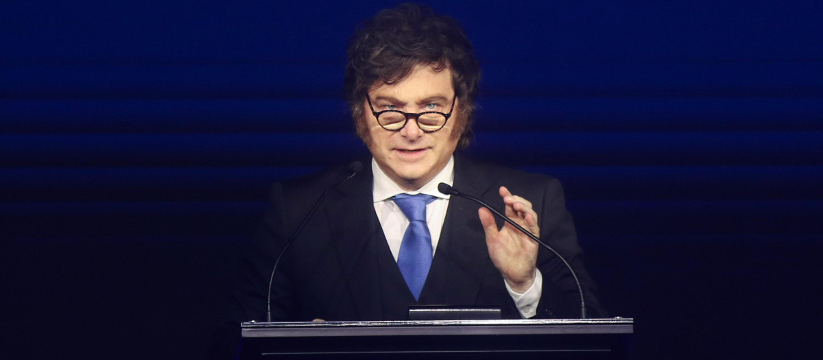 El presidente de argentina Javier Milei