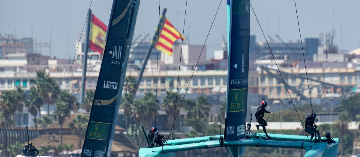 Entrenamiento en aguas valencianas