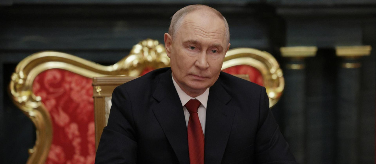 MOSCOW (Russian Federation), 05/09/2026.- Russian President Vladimir Putin attends a meeting with Trump's son-in-law Jared Kushner and US Presidential Envoy Steve Witkoff at the Kremlin in Moscow, Russia, 05 September 2026. (Rusia, Ucrania, Moscú) EFE/EPA/GAVRIIL GRIGOROV / SPUTNIK / KREMLIN / POOL MANDATORY CREDIT