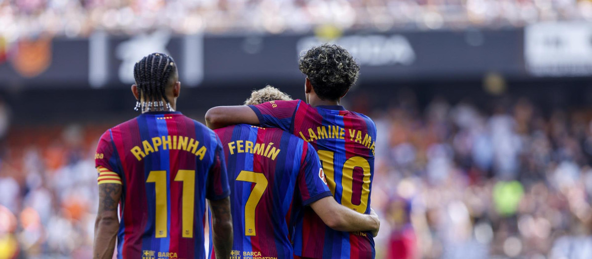El Barça se llevó una cómoda victoria ante el Valencia en Mestalla