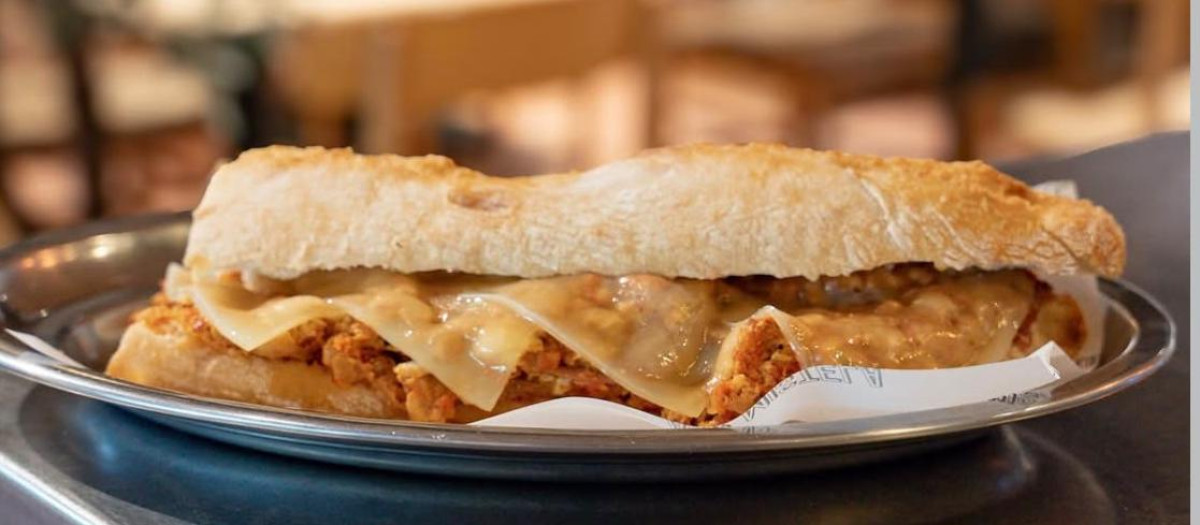 Imagen de unos de los bocadillos del Bar Mistela