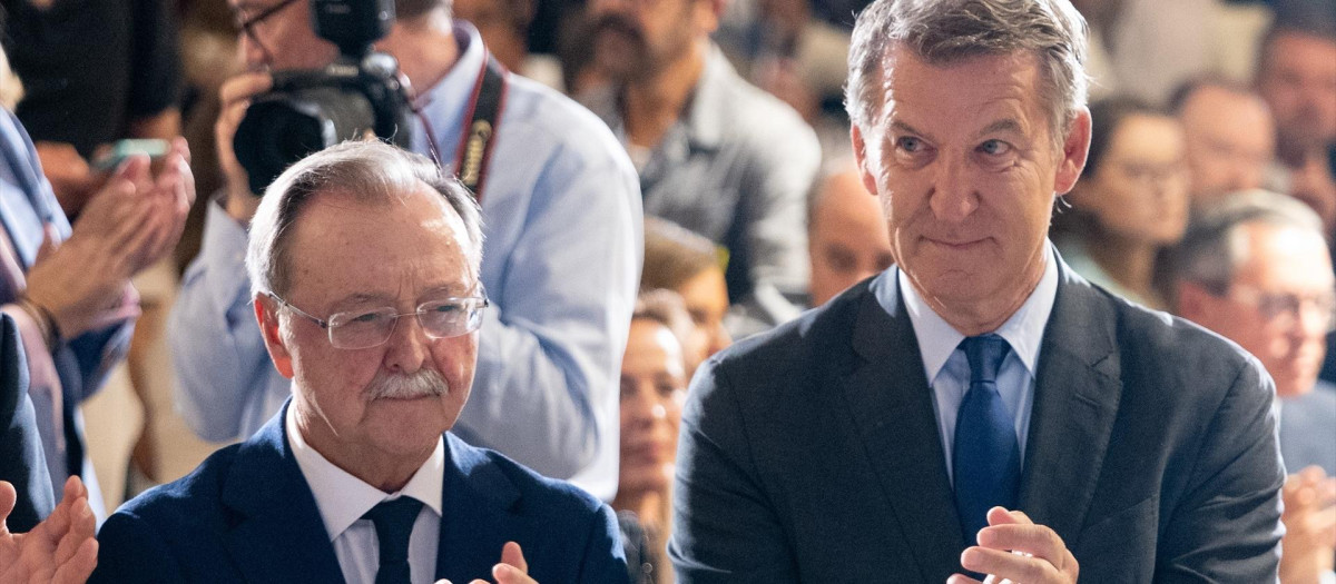 Alberto Núñez Feijóo y Juan Jesús Vivas en Madrid