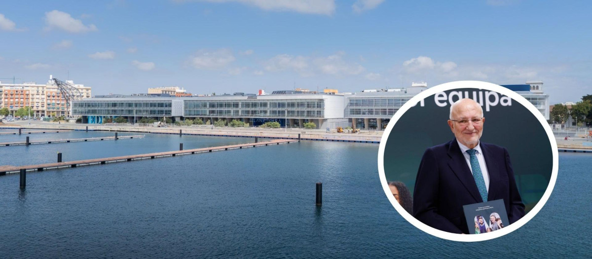 Imagen de la Marina de Empresas de Valencia y de Juan Roig