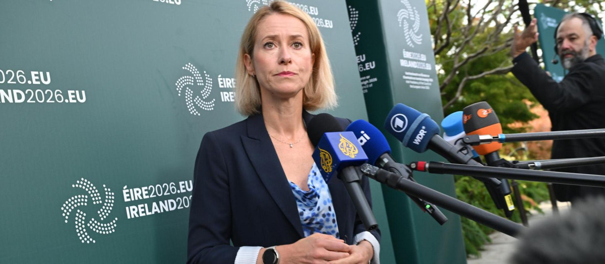 La Alta Representante de la UE para la Política Exterior, Kaja Kallas, en la reunión de ministros de Exteriores celebrada en Irlanda