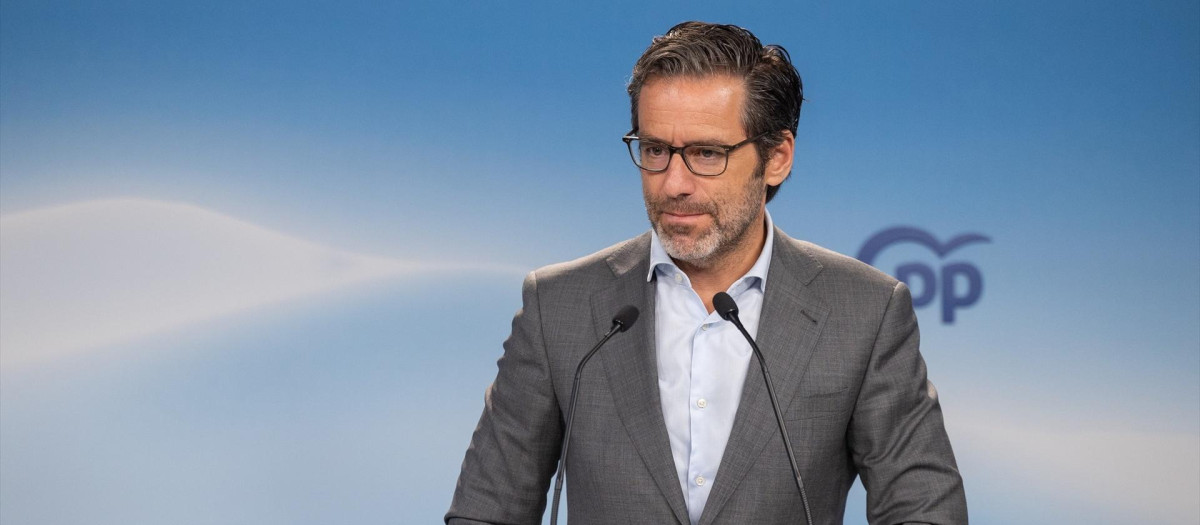 El portavoz y vicesecretario de Cultura y Deporte del Partido Popular, Borja Sémper