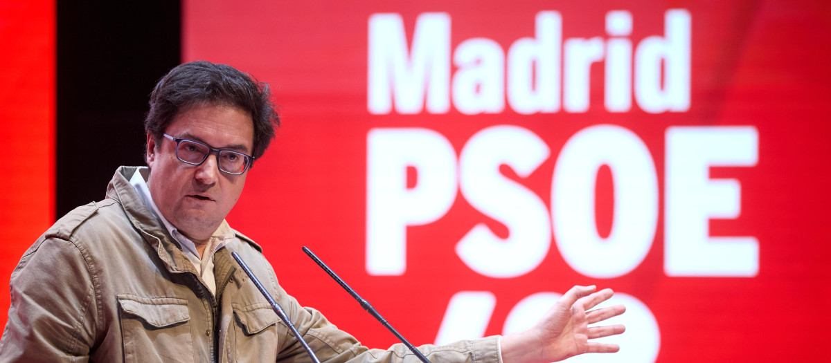 El secretario general del PSOE-M y ministro para la Transformación Digital y de la Función Pública, Óscar López