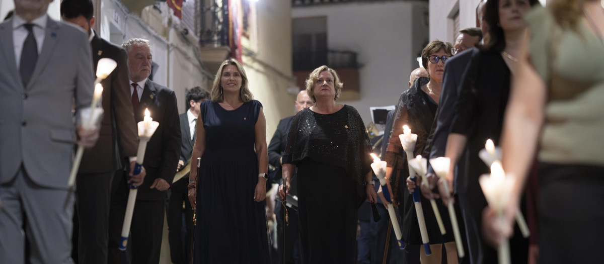 Imagen de la procesión celebrada en Gaibiel