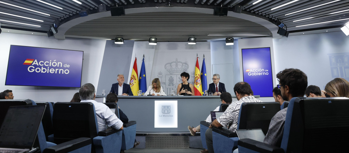 La rueda de prensa de este martes en la Moncloa