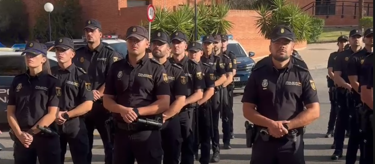 Acto de presentación de 192 nuevos policías nacionales