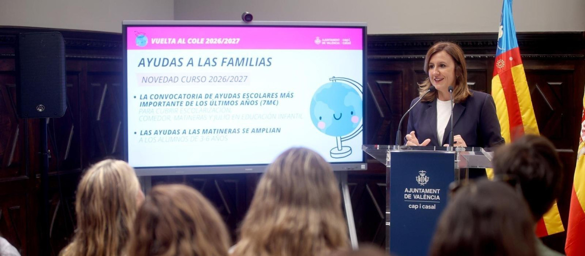 Imagen de la alcaldesa de Valencia, María José Catalá, tomada este miércoles