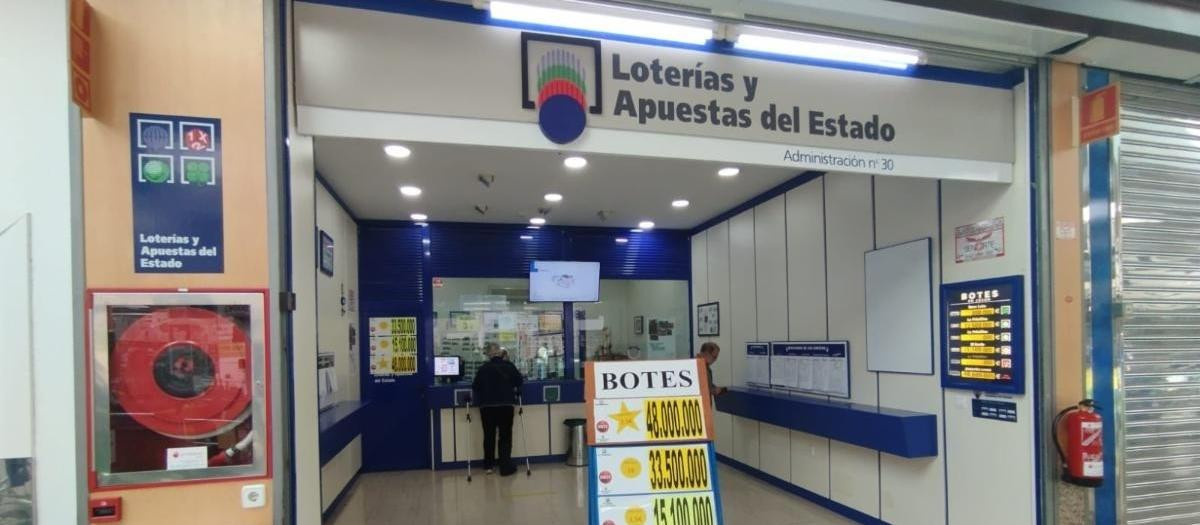 Imagen de archivo de una Administración de Lotería del Estado