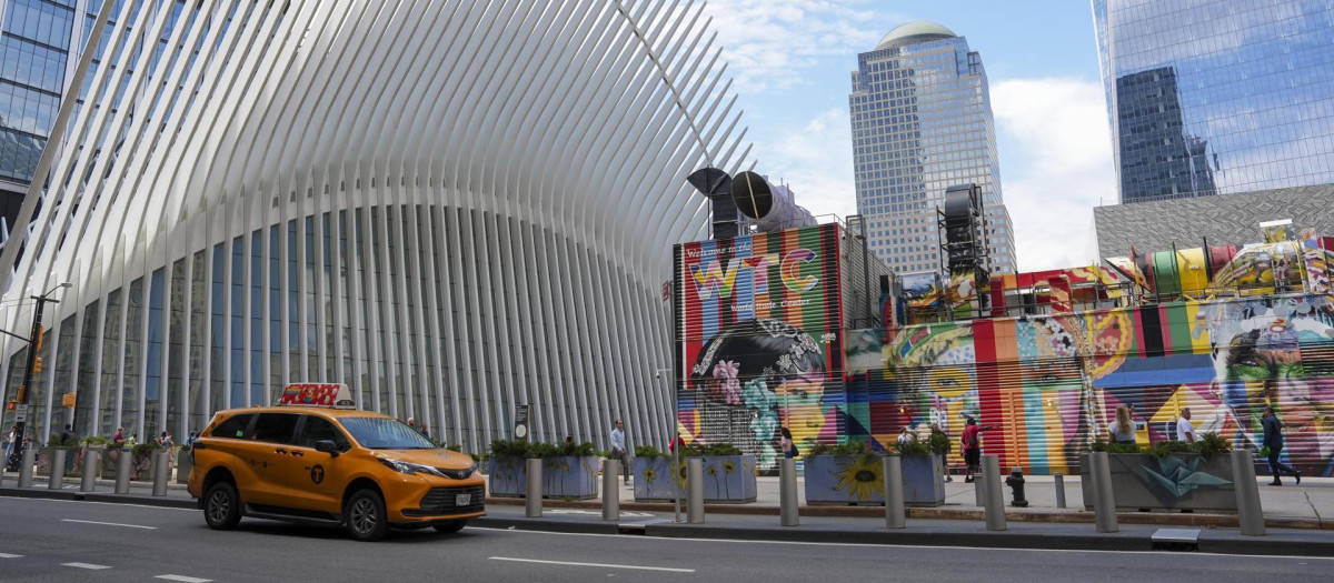 La obra 'Oculus' del artista español Calatrava, en la zona de los atentados del 11 de septiembre en Nueva York