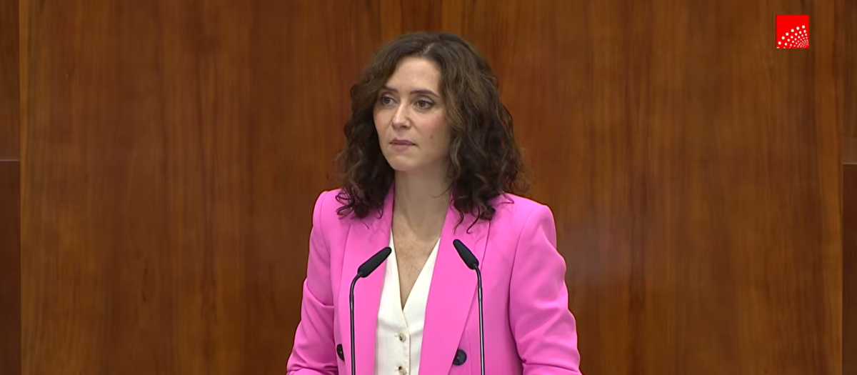 La presidenta de la Comunidad de Madrid, Isabel Díaz Ayuso