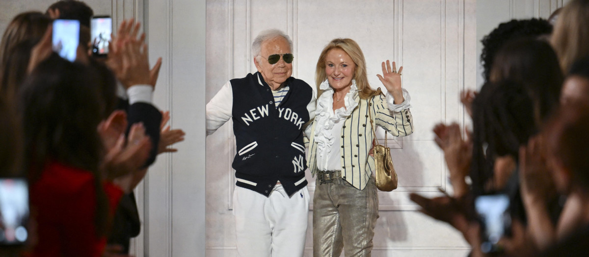 El diseñador Ralph Lauren y su mujer Ricky Lauren en la Semana de la Moda de Nueva York