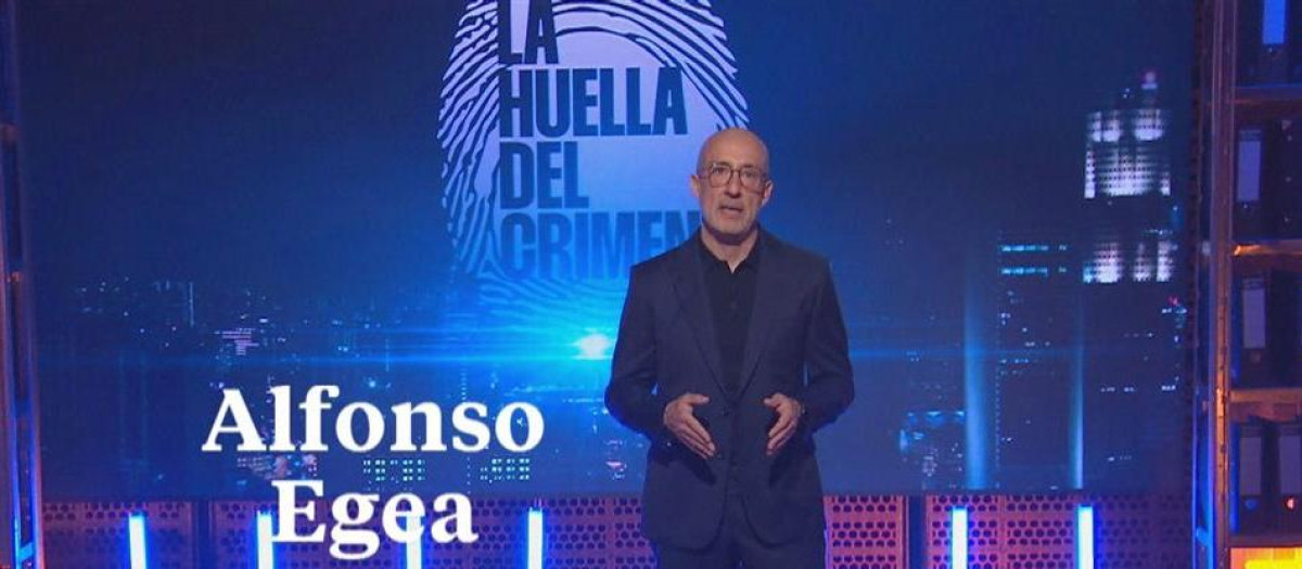 Alfonso Egea, presentador de La huella del crimen