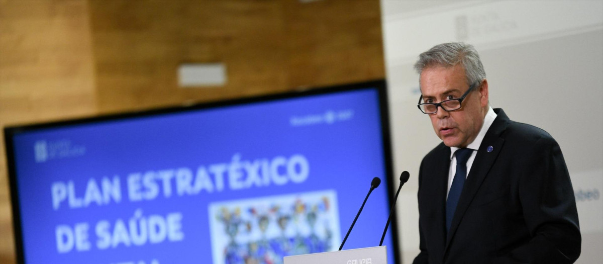 El consejero de Sanidad de la Xunta, Antonio Gómez Caamaño